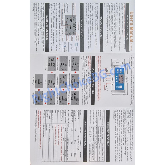 Соларен PWM контролер 50A, За системи 12V и 24V