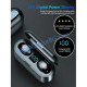 Безжични слушалки F9 TWS Earbuds, Bluetooth 5.0, 3D звук, HiFi HD стерео, Powerbank