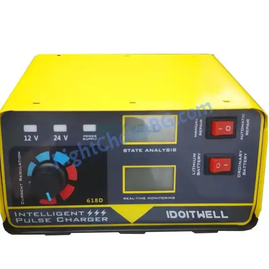 Метално зарядно за акумулатор 12V 24V - 20A - AGM, GEL, LiFePO4 Метално зарядно за акумулатор 12V 24V - 20A - AGM, GEL, LiFePO4