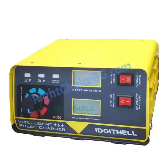 Метално зарядно за акумулатор 12V 24V - 20A - AGM, GEL, LiFePO4 Метално зарядно за акумулатор 12V 24V - 20A - AGM, GEL, LiFePO4