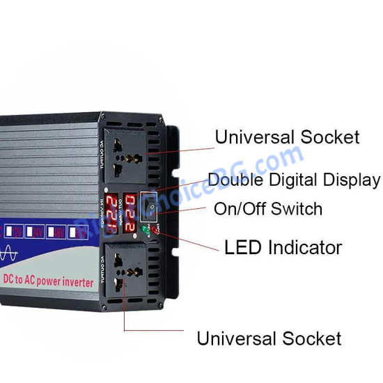 Инвертор пълна синусоида 12V 24V DC - 220v AC, 3000W 4000W 5000W