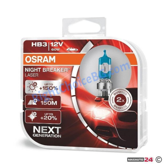 Халогенни крушки Osram Night Breaker Laser  HB3 / 9005 2бр/к-т