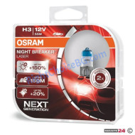 Халогенни крушки Osram Night Breaker Laser H3 2бр/к-т Халогенни крушки Osram Night Breaker Laser H3 2бр/к-т
