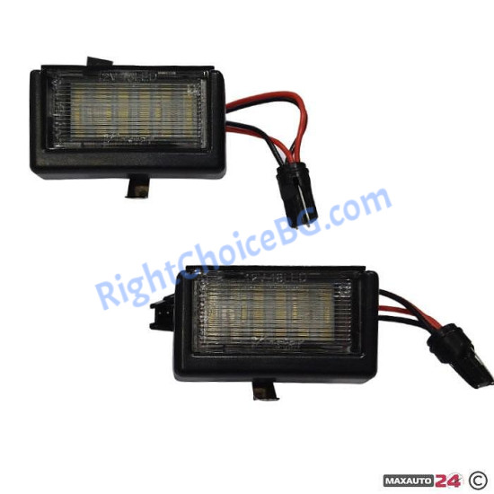 Опушени LED плафони регистрационен номер за BMW 1-Series / 2-Series / 3-Series / 4-Series / 5-Series / X-Series / M-Series