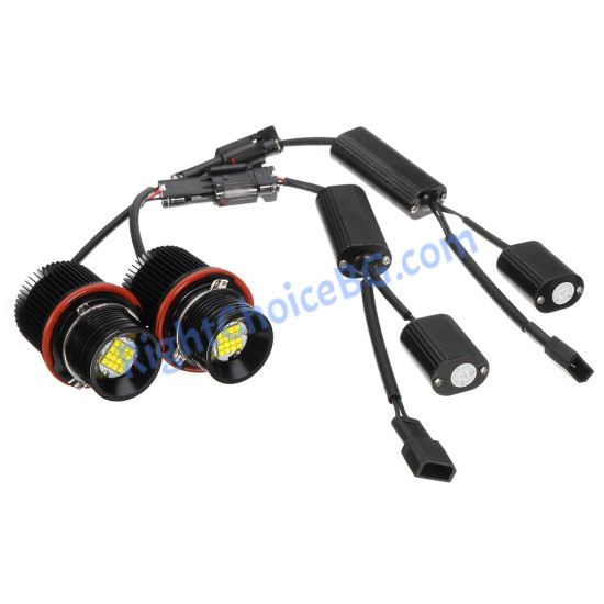 Висок Клас! 160W LED Крушки Angel Eyes 6000K за BMW E39 E60 E63 E65 E87 Висок Клас! 160W LED Крушки Angel Eyes 6000K за BMW E39 E60 E63 E65 E87