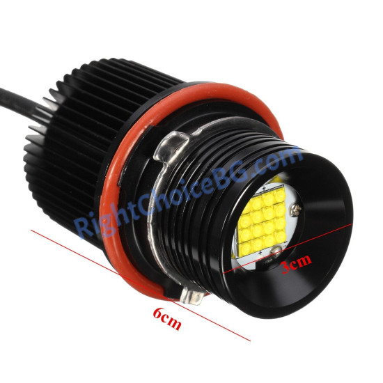 Висок Клас! 160W LED Крушки Angel Eyes 6000K за BMW E39 E60 E63 E65 E87 Висок Клас! 160W LED Крушки Angel Eyes 6000K за BMW E39 E60 E63 E65 E87
