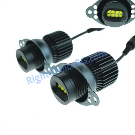 Висок Клас! 160W LED Крушки Angel Eyes 6000K за BMW E90 E91 Висок Клас! 160W LED Крушки Angel Eyes 6000K за BMW E90 E91