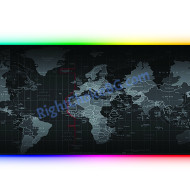 Подложка за мишка World Map RGB, Размер 80х30см