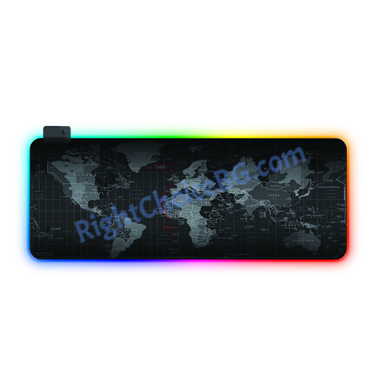 Подложка за мишка World Map RGB, Размер 80х30см Подложка за мишка World Map RGB, Размер 80х30см