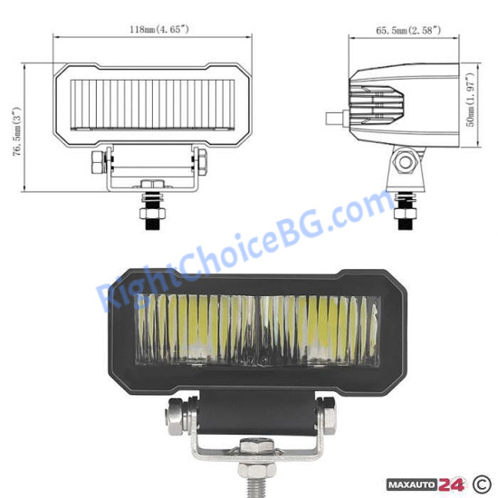 Халоген диоден - 5007 20W 1800LM Халоген диоден - 5007 20W 1800LM