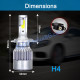C6 LED крушки 72W 6500K COB, вентилаторни, 2 броя лед в комплект, 12V/24V C6 LED крушки 72W 6500K COB, вентилаторни, 2 броя лед в комплект, 12V/24V