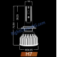 Умалени мини T5S CSP LED крушки 55W 6000K, вентилаторни, 2 броя лед в комплект, 12V/24V