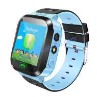 Детски смарт часовник Q528, Smart Watch, GPS, WIFI, SOS, LBS, Син