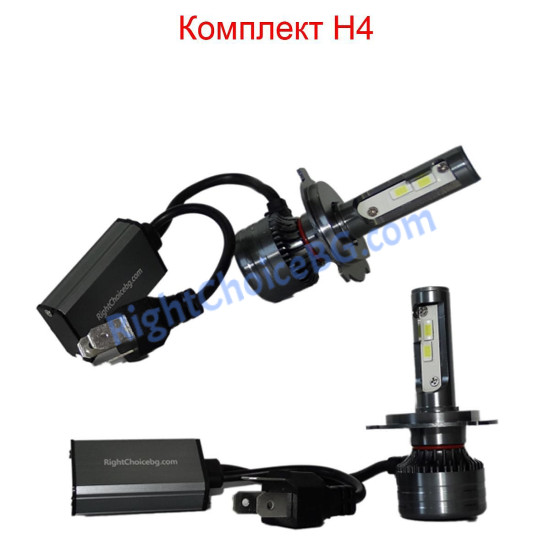 HIGH POWER NB35 LED крушки 90W 6500K, 2 броя лед в комплект, 12V/24V