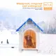 Вентилирана пластмасова къща колиба за куче котка Вентилирана пластмасова къща колиба за куче котка