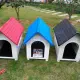 Вентилирана пластмасова къща колиба за куче котка Вентилирана пластмасова къща колиба за куче котка