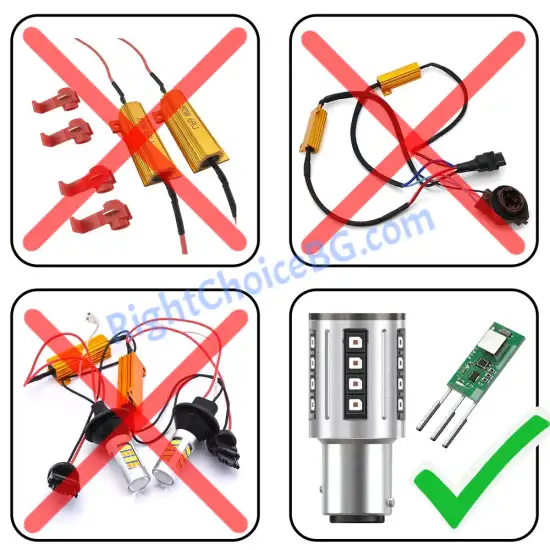 Висок клас LED, P21 P21W 1156 BA15S, 12V, 6000K, Canbus, 2 бр в к-т Висок клас LED, P21 P21W 1156 BA15S, 12V, 6000K, Canbus, 2 бр в к-т