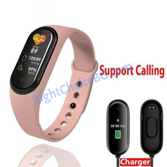 Смарт гривна часовник M5 Розов, Фитнес гривна, Smart Watch Bluetooth Смарт гривна часовник M5 Розов, Фитнес гривна, Smart Watch Bluetooth