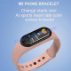 Смарт гривна часовник M5 Розов, Фитнес гривна, Smart Watch Bluetooth Смарт гривна часовник M5 Розов, Фитнес гривна, Smart Watch Bluetooth
