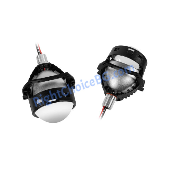 Комплект Bi-LED лупи H7 3 инча за вграждане 55W, 12V, 1100/1050lux, 6000K