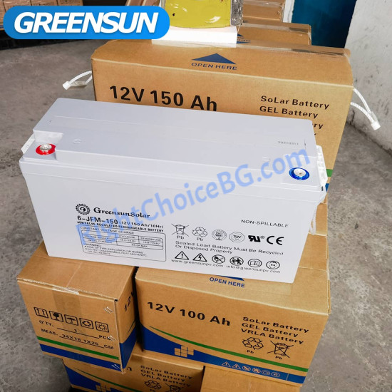 Гелов Тягов Акумулатор 150Ah Greensun GEL AGM 12V