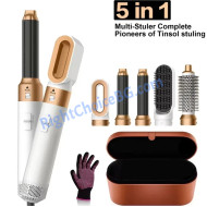 Мултифункционална 5-в-1 четка за коса 1000W – сушене, изправяне, къдрене и оформяне Мултифункционална 5-в-1 четка за коса 1000W – сушене, изправяне, къдрене и оформяне