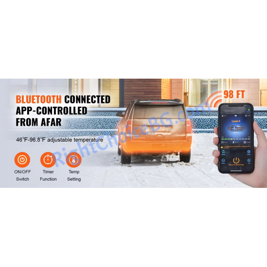 Суха дизелова печка за отопление – 8 kW, 12V, Bluetooth управление Суха дизелова печка за отопление – 8 kW, 12V, Bluetooth управление