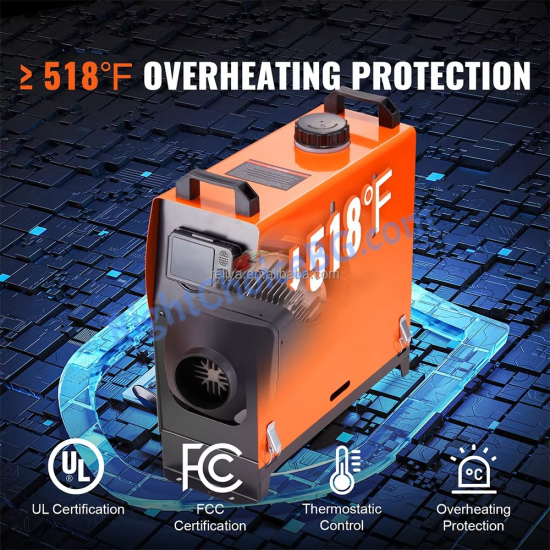 Суха дизелова печка за отопление – 8 kW, 12V, Bluetooth управление Суха дизелова печка за отопление – 8 kW, 12V, Bluetooth управление