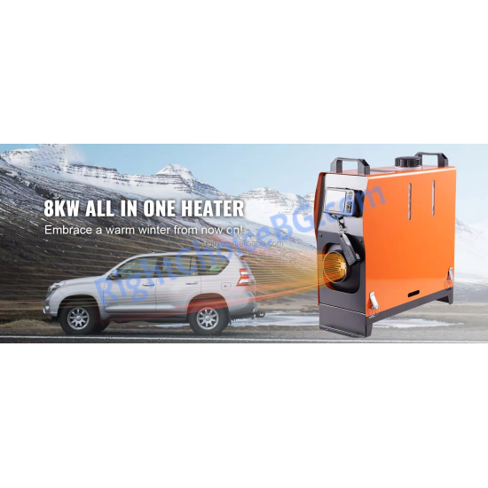 Суха дизелова печка за отопление – 8 kW, 12V, Bluetooth управление Суха дизелова печка за отопление – 8 kW, 12V, Bluetooth управление