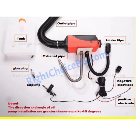 Суха дизелова печка 5 kW – 12V/24V универсална система за отопление Суха дизелова печка 5 kW – 12V/24V универсална система за отопление