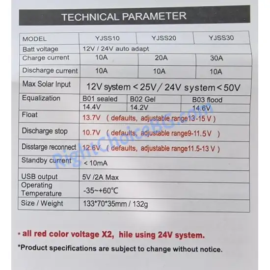 Соларен PWM контролер 30A, За системи 12V и 24V Соларен PWM контролер 30A, За системи 12V и 24V