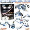 Висока мощност! LED Крушки F10 220W, 6000K, 2 броя лед в комплект, 12V 24V
